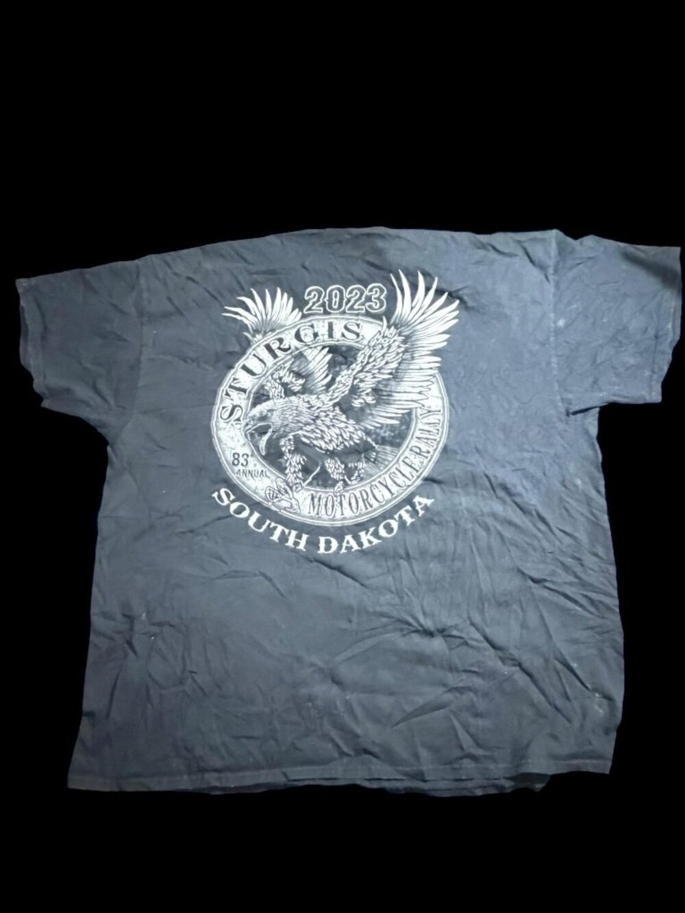 2023 Sturgis Motorcycle Rally T-Shirt | Eagle Graphic | Men's 3XL Biker Tee